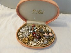 Vintage Earrings Large Lot WEISS CORO COVENTRY MONET Rhinestones 16 Pairs