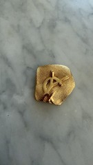 Yves Saint Laurent Gold Brooch Pin Vintage