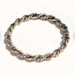 Avon Precious Braid Ring – Braid of 14k Gold-filled & Sterling Silver Size 6 New