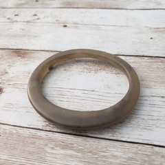 Vintage Pendant – Tan Oval (No Chain Included)