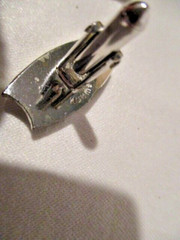 SWANK Set of 2 Cufflinks a Silvertone w/Goldtone design & Goldtone w/Faux Stone