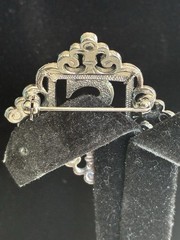 Vintage Avon 1991 “Personal Treasures” Initial S Brooch Pin Antique Silver Tone