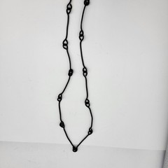 Antique Wrought Iron Artisan Necklace Bold Geometric Estate