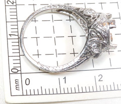 Antique 1920’s Mounting Engagement Platinum Hold 8.5MM-9MM Ring Size 6.25 UK-M