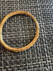 Lot 9 Pc Gold Tone Metal & Mauve Pink Burgundy Bangle Cuff Bracelet Jewelry G5