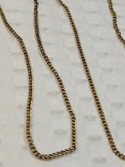 Vtg Speidel 12K Yellow Gold Filled 22 Inch Curb Link Chain Necklace Signed