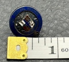 VTG Sterling Enamel Crest Eagle Cross Petersburgh General Hospital Service Pin