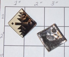 Vintage Made In USA Black & Off White Southwest Earrings N077