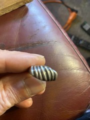 Sterling Ridged Band Ring Sz7wght9.6grams