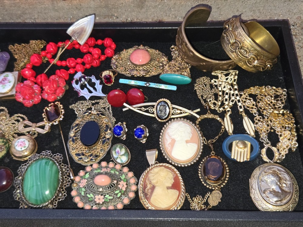 Vintage Rhinestones Designer Costume Jewelry Lot