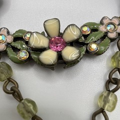 AVON Victorian Revival Swag Necklace Floral Romantic Goth 2001 15” W/ 3”extender