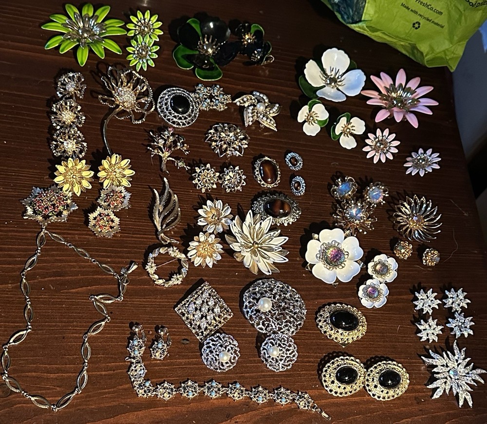 Large Lot Of Vintage Sarah Coventry Jewelry All Signed