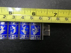 Vintage Siam 925 Sterling W/Blue Enamel Dancers Bracelet