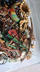 Vtg to Modern Mixed Jewelry Lot w/ Natural Stone Mixed Materials 3lb Some Signed