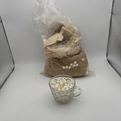 Vintage Pop It Beads Lot Snap Plastic White Faux Pearls Round 1960s 2 Lbs!