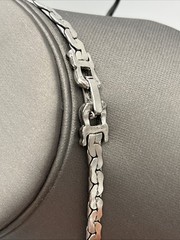 Selro Selini Necklace & Bracelet Set Unsigned Silver Tone Confetti Vintage