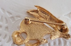 🐰 Lot #1 Vintage Now Bunny Rabbit Pin Brooch Earrings Marvella Avon Rhinestone