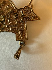 Vintage Beau Craft Sterling Silver Gold Plate “TEXAS STATE” charm holder