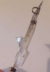 International Sterling Silver Seagull Pendant Brooch 3.5 Inches