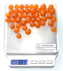 ✅ 30gr RUSSIAN SOVIET BALTIC SEA AMBER BOLLS NECKLACE 老琥珀 BEADS STONE ROCK PIN ☭