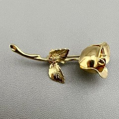 Vintage Monet Brooch Lot Apple Bird Rose Knot Gold Tone Cream Enamel Signed