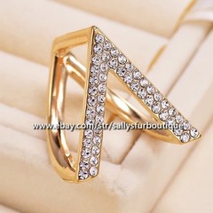 Sally’s Quality 100% Copper Scarf Ring V Style Buckles Brooch For Silk Scarves