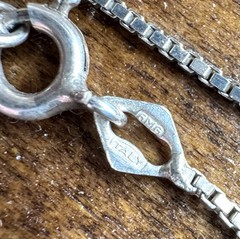 Vintage Silpada Israel 925 Sterling Silver Modernist Pendant w/ Italy GMG Chain