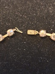 Vintage 1930’s 1940’s Fixed Station Metal Crystal Necklace