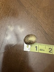 Vintage Carolee Earrings Studs Gold Tone Textured Oval Clip-Ons Signed!