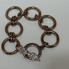 Vintage Victoria’s Secret Bracelet Y2K Angel Wings Rose Gold Tone