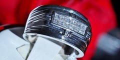 14k white gold size 10 ring 0.60ct natural diamond invisible set band 12.6g C-74