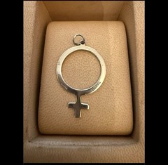 Vintage Avedon Sterling Female/Feminist Symbol Pendant
