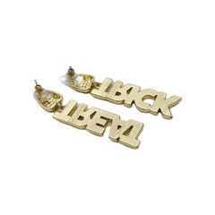 Candy Corn Trick Treat Earrings Crystal Gold tone Sugarfix by Baublebar 2.25 in