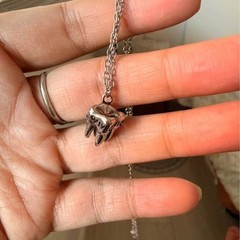 Vintage Wisdom Tooth Pendant Necklace | Stainless Steel Chain