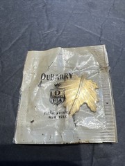 Vintage DFA DuBarry Leaf Brooch Gold Tone Pin Brooch Sealed Autumn Fifth Avenue