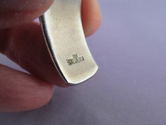 VINTAGE OLD PAWN Richard Begay Navajo Sterling Deep Stamped Wide Cuff Bracelet