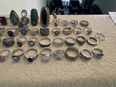 Sterling silver 925 Heavy Large Vintage 160pc Jewelry Lot 1559.6grams Not Scrap