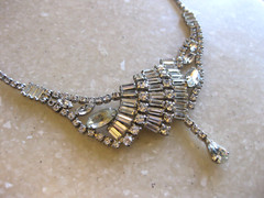 ASTRA BY Joseph Wiesner Asymmetric Necklace w/ Crystals in Varied Shapes