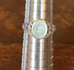 925 Vintage Sterling Silver Art Deco Rings 5.8 Grams Total Weight JP Monogram