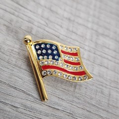 American Flag Pin/Brooch Celebrate 250 Years This 4th of July U.S.A.