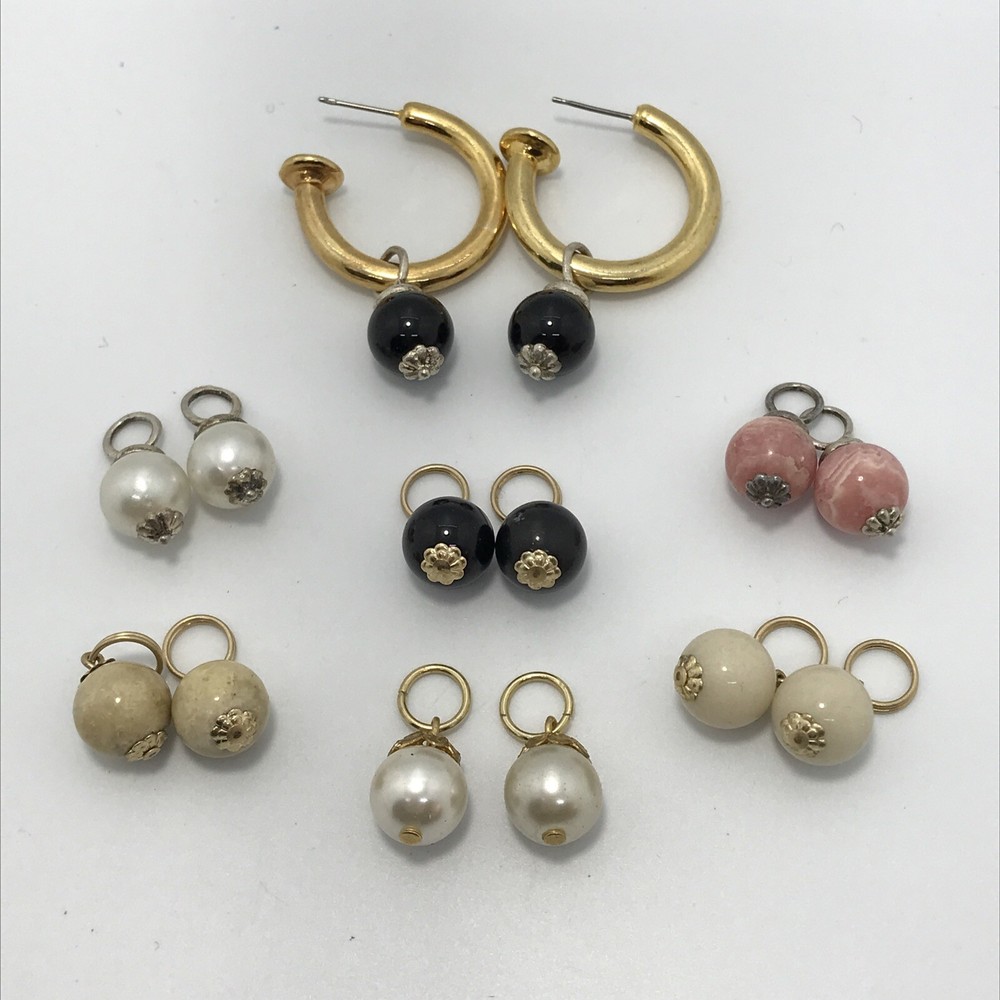 Vintage Interchangable Charms for Hoop Pierced/Clip Earrings *style choice