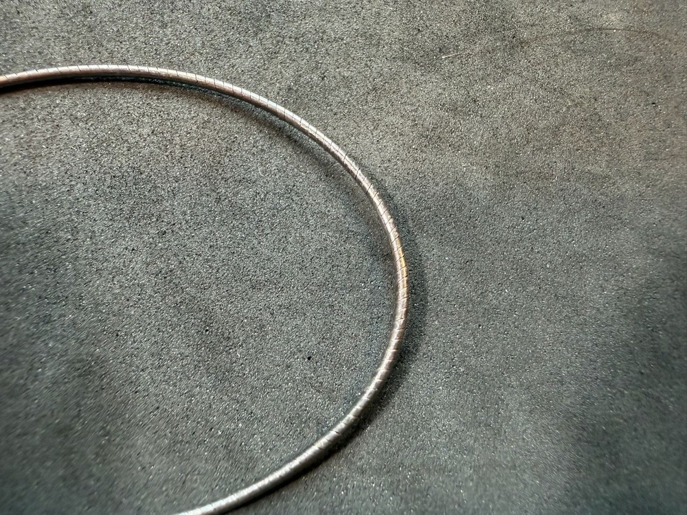 5.84g Vintage Sterling Silver 925 Snake Chain Necklace Adjustable 18 in M