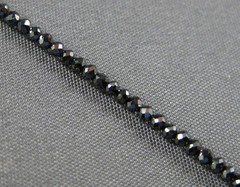 ESTATE 5.30CT BLACK DIAMOND 14KT WHITE GOLD CLASSIC FUN ETERNITY TENNIS BRACELET