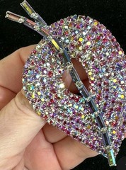 Aurora Borealis Leaf Brooch
