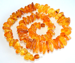58gr RUSSIAN SOVIET BALTIC AMBER BEAD NECKLACE 琥珀 BRACELET STONE PENDANT EARRING