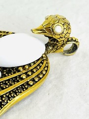 VTG MCM Bird Pendant Necklace No Chain