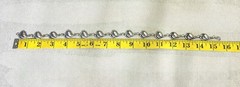 Rare Viking Craft Sterling Silver Necklace Art Deco Signed Mid Century 15.5” 46g