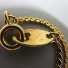 Vintage Trifari Necklace Pinecone Pendant Dainty Gold Tone 24 Inch