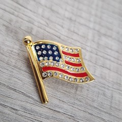 American Flag Pin/Brooch Celebrate 250 Years This 4th of July U.S.A.