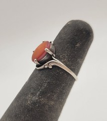 Wheeler Manufacturing Orange Stone Ring Sz 5.25